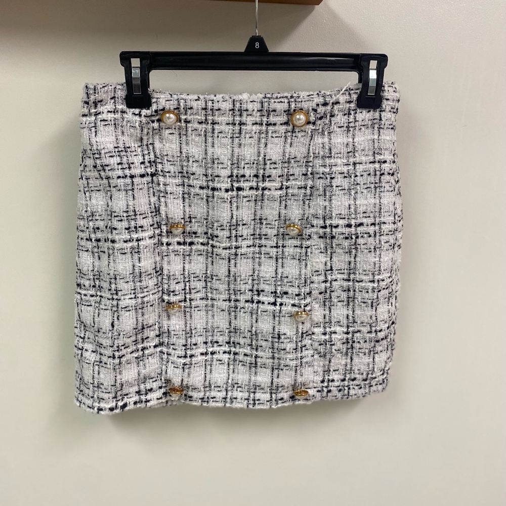 Plaid Sweater Skirt